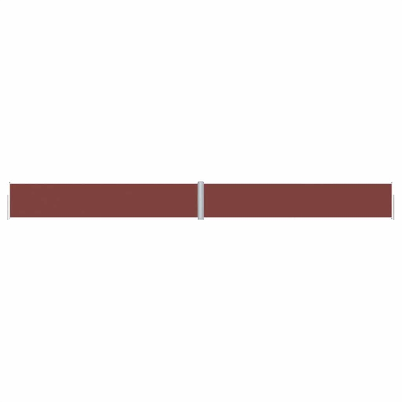 vidaXL Side Awning with PU Coating in Brown