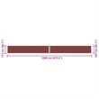 vidaXL Side Awning with PU Coating in Brown