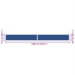 vidaXL 46.1 x 472.4 in Retractable Side Awning in Blue