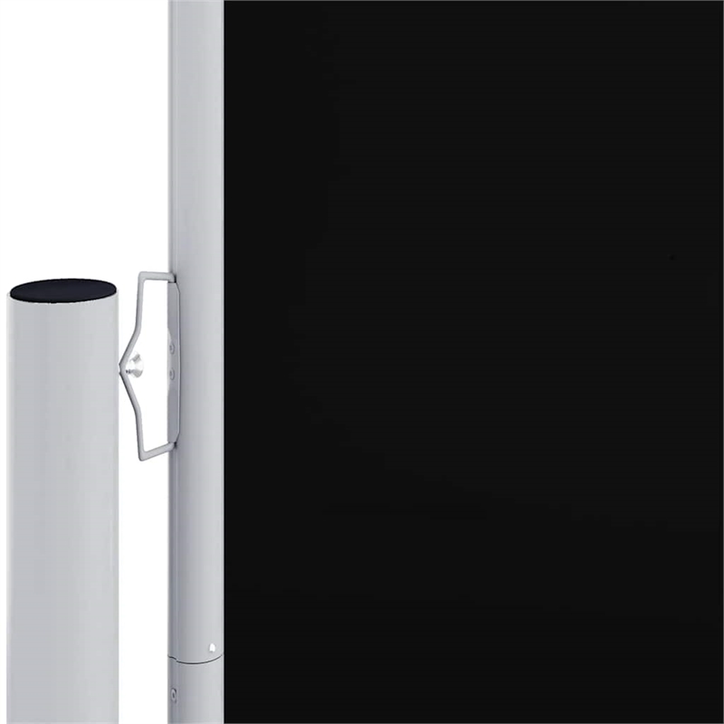 vidaXL Side Awning with PU Coating in Black