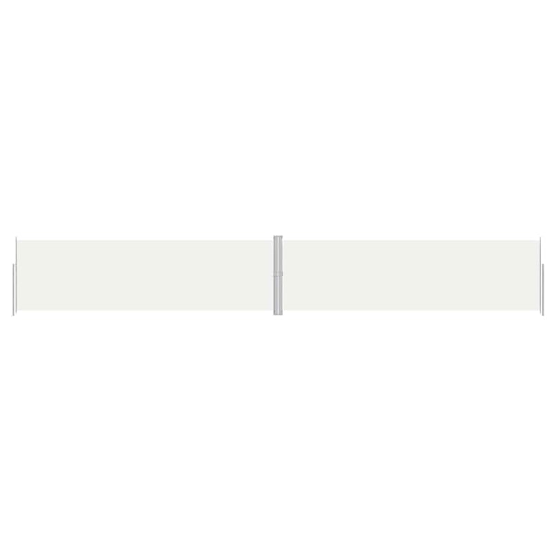 vidaXL Large Side Awning with PU Coating in Cream