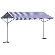 vidaXL Free Standing Awning in Blue and White