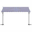 vidaXL Free Standing Awning in Blue and White