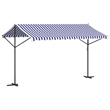 vidaXL Free Standing Awning in Blue and White