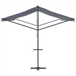vidaXL Free Standing Awning with PU Coating in Blue and White