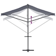 vidaXL Free Standing Awning with PU Coating in Blue and White