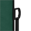vidaXL Retractable Side Awning with PU Coating in Dark Green