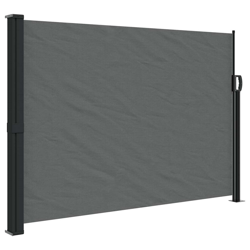 vidaXL Retractable Side Awning in Anthracite