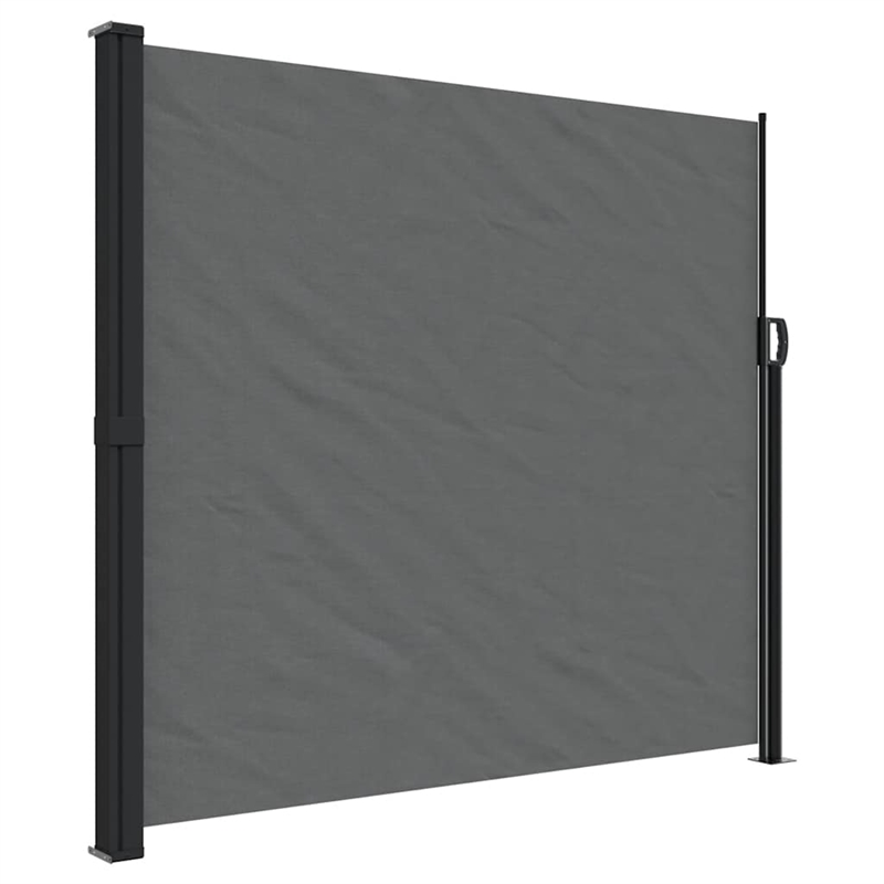vidaXL Retractable Side Awning in Anthracite