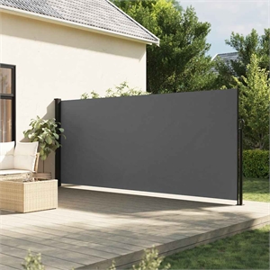vidaXL Retractable Side Awning in Anthracite