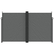 vidaXL Polyester Fabric and Steel Frame Retractable Side Awning Anthracite