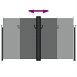 vidaXL Polyester Fabric and Steel Frame Retractable Side Awning Anthracite