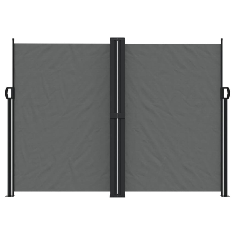 vidaXL Retractable Side Awning with PU Coating in Anthracite