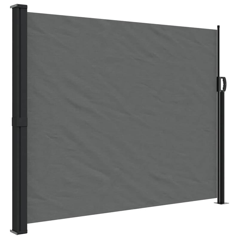 vidaXL Retractable Side Awning with PU Coating in Anthracite