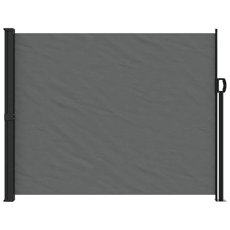 vidaXL Retractable Side Awning with PU Coating in Anthracite