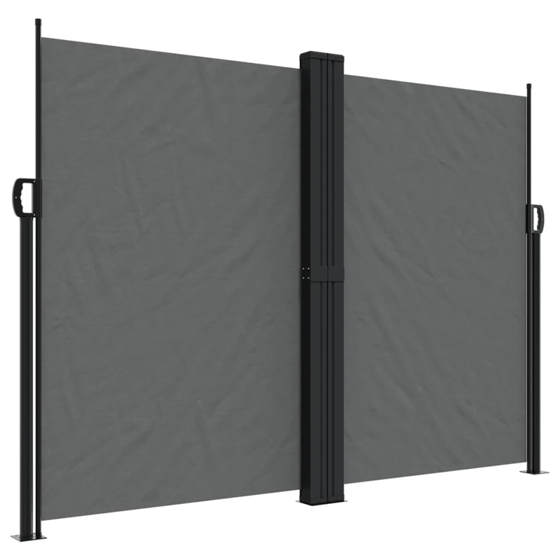 vidaXL Retractable Side Awning with PU Coating in Anthracite