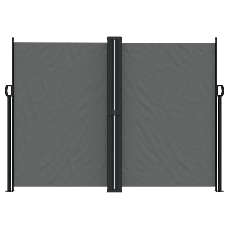 vidaXL Retractable Side Awning with PU Coating in Anthracite