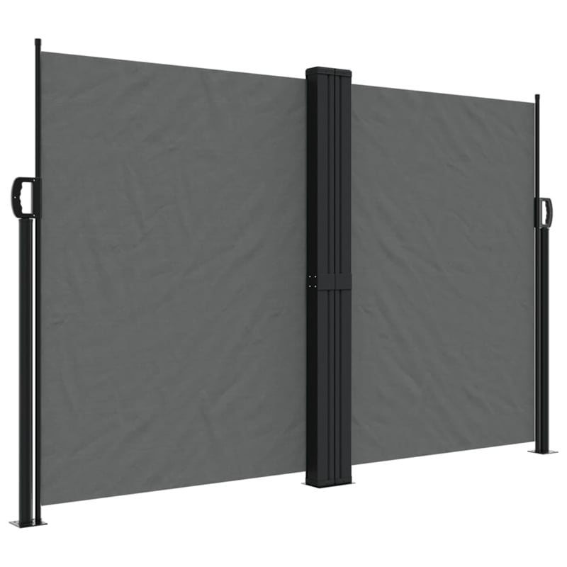 vidaXL Retractable Side Awning in Anthracite