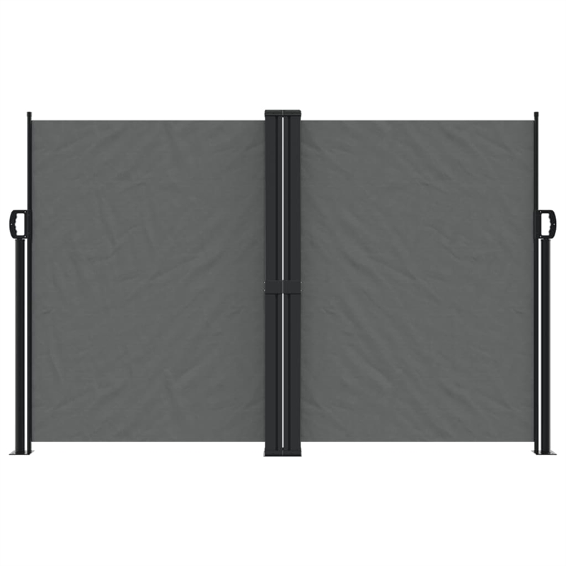 vidaXL Retractable Side Awning with PU Coating in Anthracite