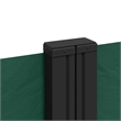 vidaXL Retractable Side Awning with PU Coating in Dark Green