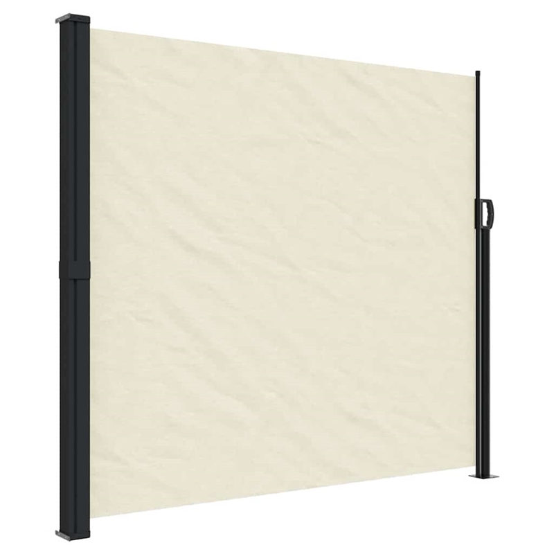 vidaXL Retractable Side Awning in Cream