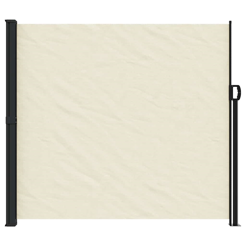 vidaXL Retractable Side Awning in Cream