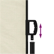 vidaXL Retractable Side Awning in Cream