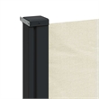 vidaXL Retractable Side Awning in Cream