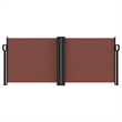 vidaXL 39.4x393.7 in Retractable Side Awning in Brown