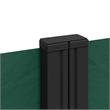 vidaXL Retractable Side Awning with PU Coating in Dark Green