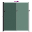 vidaXL Retractable Side Awning with PU Coating in Dark Green