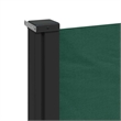 vidaXL Retractable Side Awning with PU Coating in Dark Green