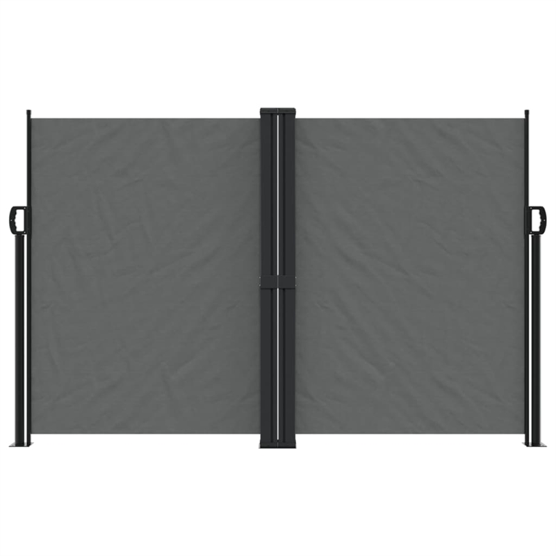 vidaXL Retractable Side Awning with PU Coating in Anthracite