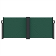 vidaXL Retractable Side Awning with PU Coating in Dark Green