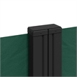 vidaXL Retractable Side Awning with PU Coating in Dark Green