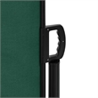 vidaXL Retractable Side Awning with PU Coating in Dark Green