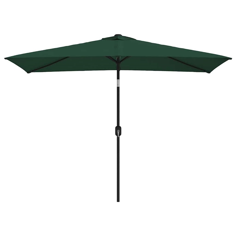 vidaXL 78.7 x 118.1 in Foldable Parasol in Green