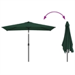 vidaXL 78.7 x 118.1 in Foldable Parasol in Green