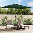 vidaXL 78.7 x 118.1 in Foldable Parasol in Green