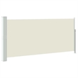 vidaXL Side Awning in Cream + Green Grey