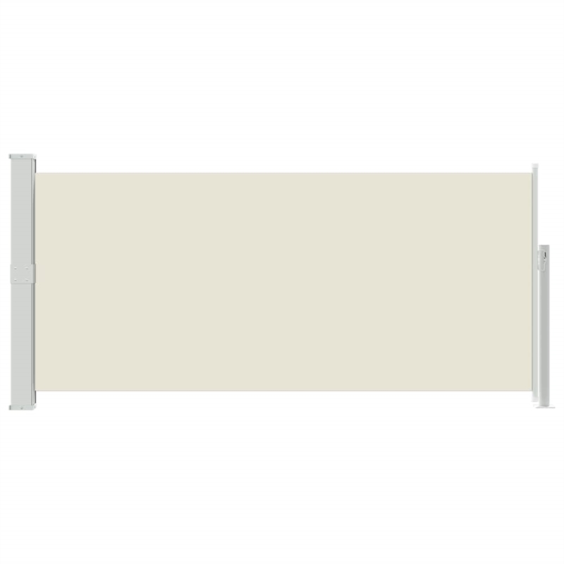 vidaXL Side Awning in Cream + Green Grey