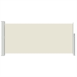 vidaXL Side Awning in Cream + Green Grey