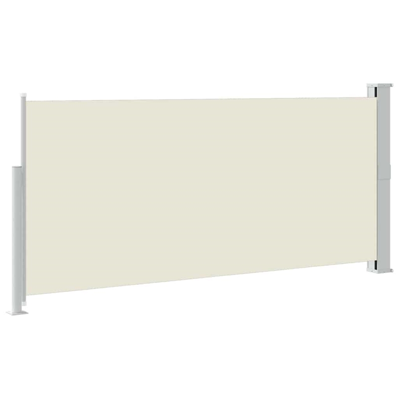 vidaXL Side Awning in Cream + Green Grey