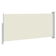 vidaXL Side Awning in Cream + Green Grey