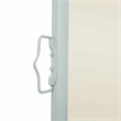 vidaXL Side Awning in Cream + Green Grey