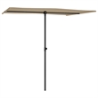 vidaXL  6.6x4.9 ft Garden Parasol in Taupe