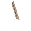 vidaXL  6.6x4.9 ft Garden Parasol in Taupe