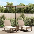 vidaXL  6.6x4.9 ft Garden Parasol in Taupe