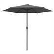 vidaXL 8.9 ft Diameter Garden Parasol w/Adjustable Armrests in Anthracite