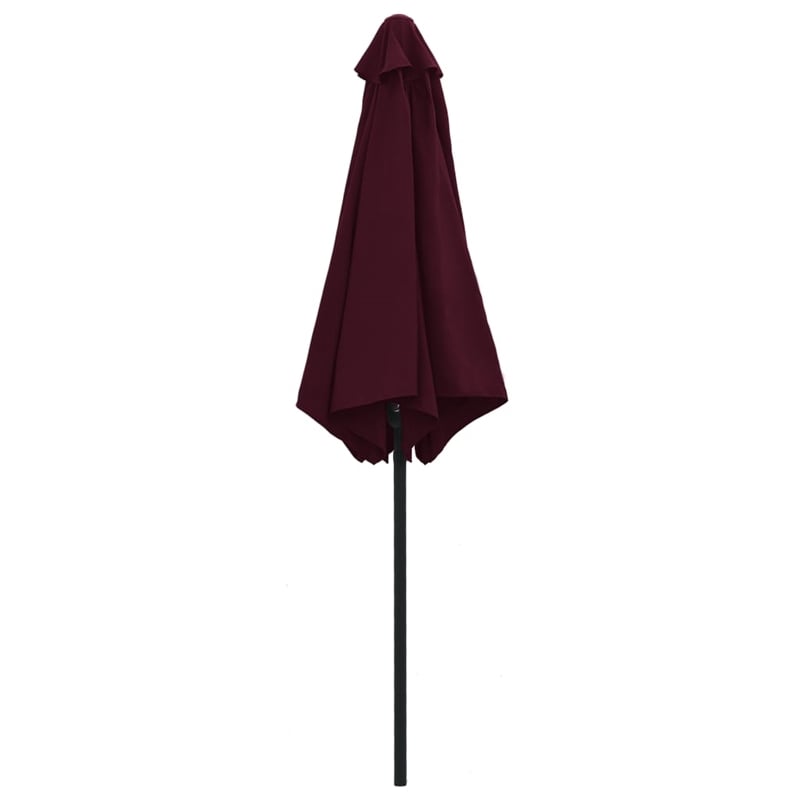 vidaXL Large Tiltable Garden Parasol in Bordeaux Red